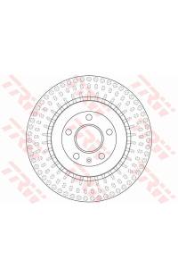 Disco  freno TRW 161-DF6175S