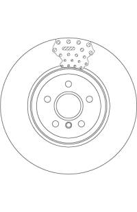 Disco  freno TRW 161-DF6605S