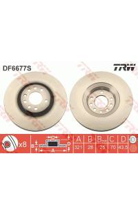 Disco  freno TRW