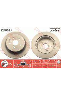 Disco  freno TRW