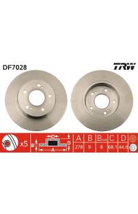 Disco  freno TRW