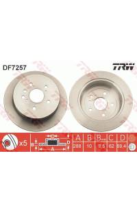 Disco  freno TRW