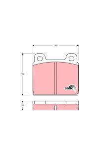 Kit pastiglie freno, Freno a disco TRW 161-GDB100