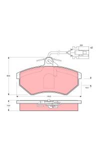 Kit pastiglie freno, Freno a disco TRW