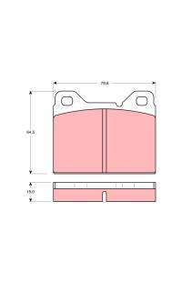 Kit pastiglie freno, Freno a disco TRW