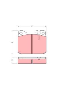 Kit pastiglie freno, Freno a disco TRW