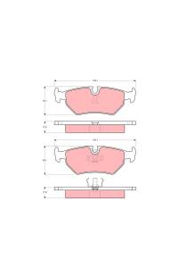 Kit pastiglie freno, Freno a disco TRW