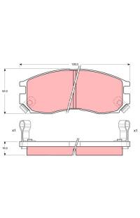 Kit pastiglie freno, Freno a disco TRW