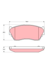 Kit pastiglie freno, Freno a disco TRW