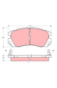 Kit pastiglie freno, Freno a disco TRW