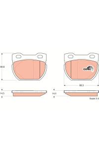 Kit pastiglie freno, Freno a disco TRW
