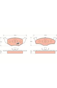 Kit pastiglie freno, Freno a disco TRW