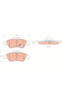 Kit pastiglie freno, Freno a disco TRW 161-GDB1220