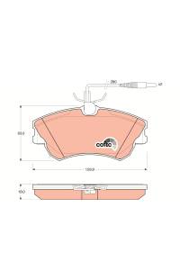 Kit pastiglie freno, Freno a disco TRW