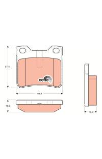 Kit pastiglie freno, Freno a disco TRW