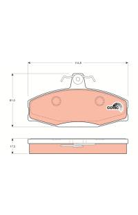 Kit pastiglie freno, Freno a disco TRW