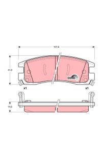 Kit pastiglie freno, Freno a disco TRW