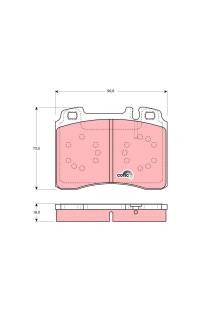 Kit pastiglie freno, Freno a disco TRW