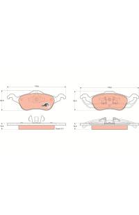 Kit pastiglie freno, Freno a disco TRW