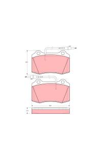 Kit pastiglie freno, Freno a disco TRW