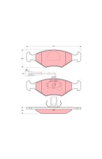 Kit pastiglie freno, Freno a disco TRW