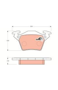 Kit pastiglie freno, Freno a disco TRW