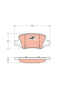 Kit pastiglie freno, Freno a disco TRW