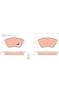 Kit pastiglie freno, Freno a disco TRW