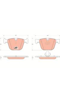 Kit pastiglie freno, Freno a disco TRW