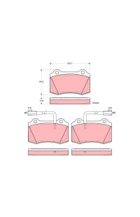 Kit pastiglie freno, Freno a disco TRW