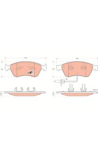 Kit pastiglie freno, Freno a disco TRW