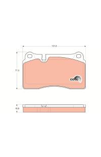 Kit pastiglie freno, Freno a disco TRW