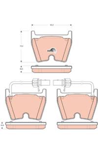 Kit pastiglie freno, Freno a disco TRW