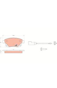 Kit pastiglie freno, Freno a disco TRW