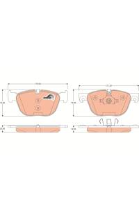 Kit pastiglie freno, Freno a disco TRW