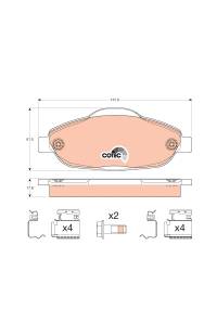 Kit pastiglie freno, Freno a disco TRW