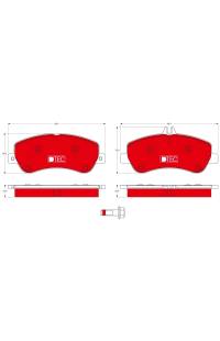 Kit pastiglie freno, Freno a disco CON IMPASTO COTEC TRW