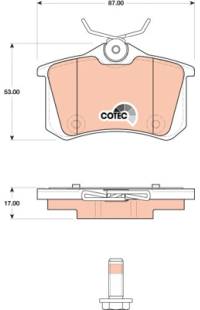 Kit pastiglie freno, Freno a disco TRW