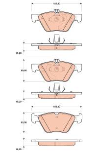 Kit pastiglie freno, Freno a disco TRW