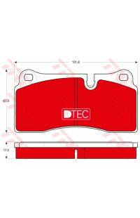 Kit pastiglie freno, Freno a disco CON IMPASTO COTEC TRW