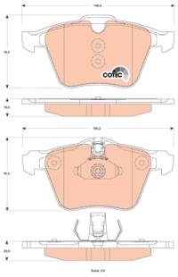 Kit pastiglie freno, Freno a disco TRW