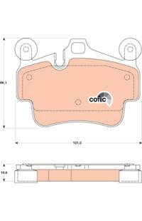 Kit pastiglie freno, Freno a disco TRW