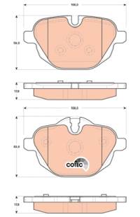 Kit pastiglie freno, Freno a disco TRW