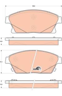 Kit pastiglie freno, Freno a disco TRW