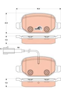 Kit pastiglie freno, Freno a disco TRW