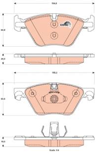 Kit pastiglie freno, Freno a disco TRW