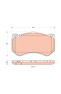 Kit pastiglie freno, Freno a disco TRW