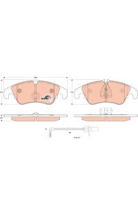 Kit pastiglie freno, Freno a disco TRW