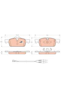 Kit pastiglie freno, Freno a disco TRW