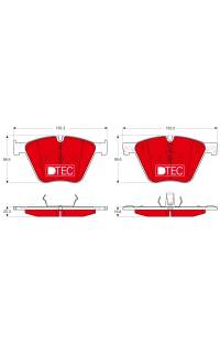 Kit pastiglie freno, Freno a disco TRW 161-GDB1964DTE